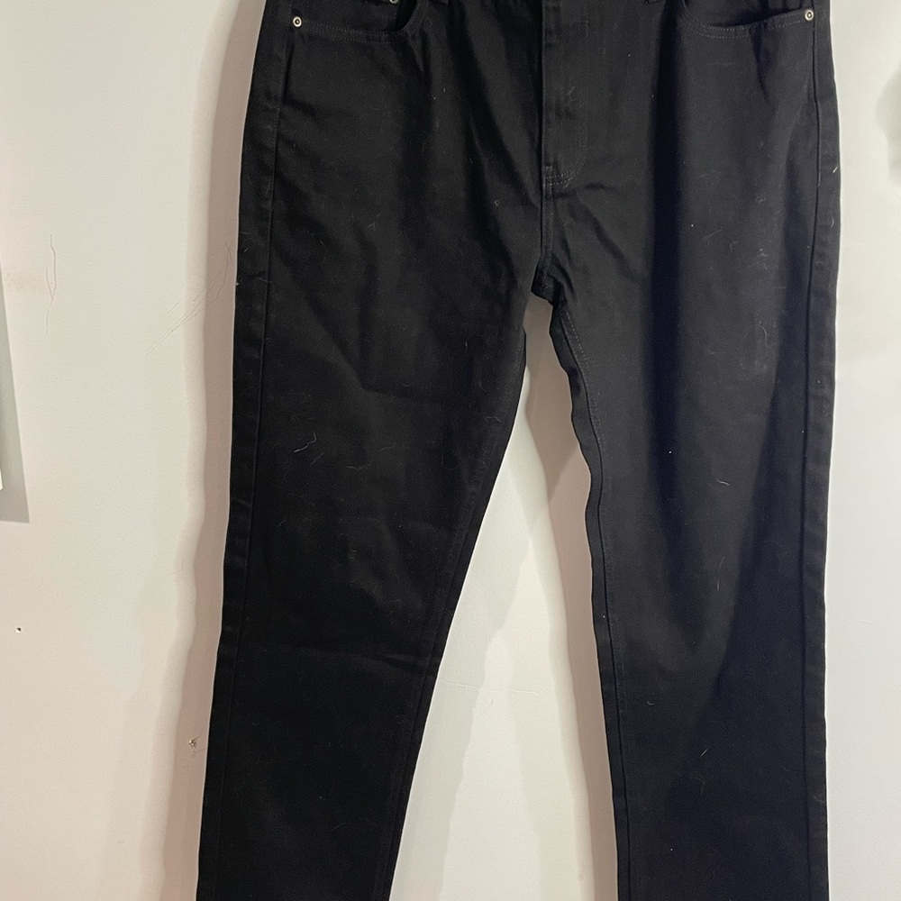 Sahara Club Mens Sz 38/32 Black Regular Fit Pants